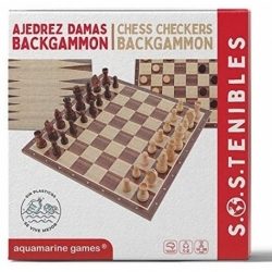 Ajedrez Damas Backgammon Fsc 100%