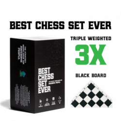 Best Chess Set Ever (Black Board) (Inglés)