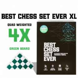 Best Chess Set Ever XL (Green Board) (Inglés)