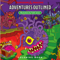 D&D Adventures – Outlined Coloring Book