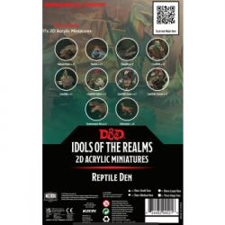 D&D Idols of the Realms: Scales & Tails – Reptile Den- 2D Set (Inglés)