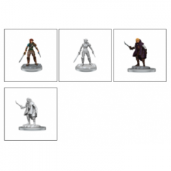 D&D Nolzur’s Marvelous Miniatures:Elf Rogue & Half-Elf Rogue Protégé (2 Units) (Inglés)