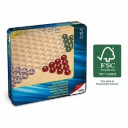 Damas Chinas Madera Fsc Metal Box