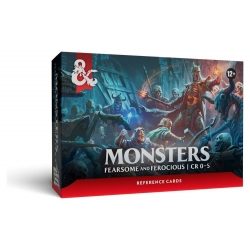 Dungeons & Dragons RPG Tarjetas de Referencia: Monstruos (Temibles y Feroces) (Inglés)