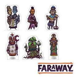 Faraway: Meeples de madera