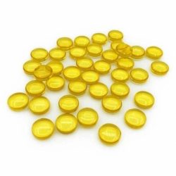 Gemas de plástico 12mm – Amarillo