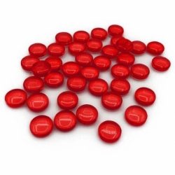 Gemas de plástico 12mm – Rojos