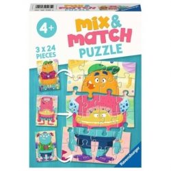 Mix & Match 3 x 24 pcs: Monstruos divertidos