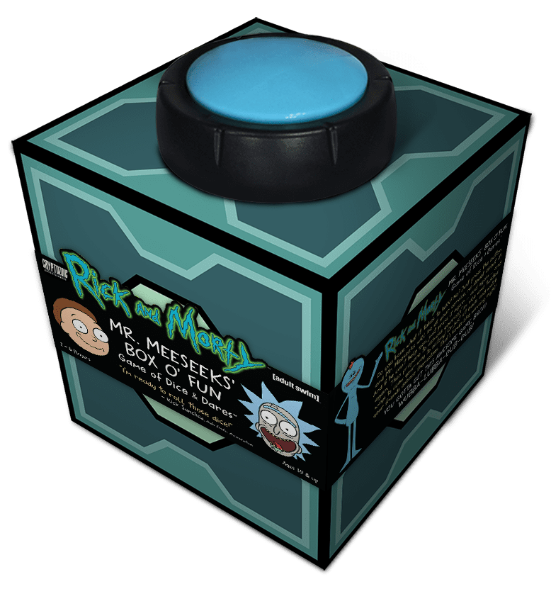 Mr. Meeseeks’ Box O’ Fun: The Rick and Morty Dice & Dares Game (Inglés)