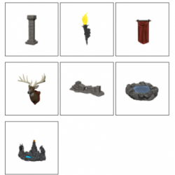 WizKids Deep Cuts Unpainted Miniatures – Pools & Pillars